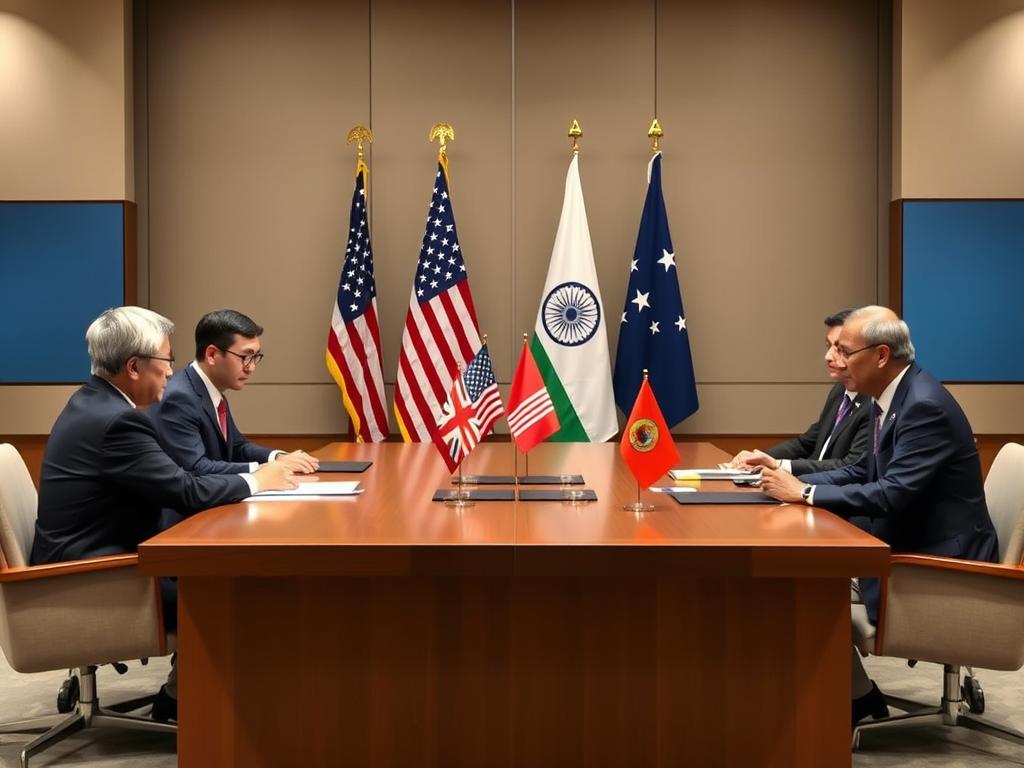 Pertemuan Dialog Keamanan Segiempat (Quad) yang melibatkan Jepang, AS, Australia dan India dalam konteks Politik Jepang-AS Pertemuan Dialog Keamanan Segiempat (Quad) yang melibatkan Jepang, AS, Australia dan India dalam konteks Politik Jepang-AS