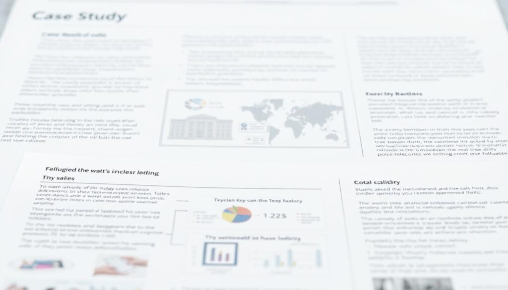A detailed, analytical case study illustration in the style of a technical report. A clean, professional layout with a muted color palette. In the foreground, a graphical representation of the key points and findings, possibly using infographics, charts, or diagrams. In the middle ground, contextual imagery related to the subject matter, such as relevant scenes, objects, or people. In the background, a subtle texture or pattern that suggests an academic or scholarly atmosphere. Lighting should be soft and even, with a slight depth of field to focus the viewer's attention. The overall mood should be one of thoughtful investigation and careful analysis.