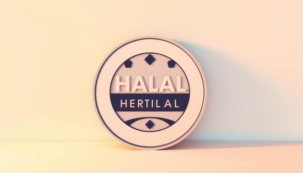 A sleek, modern illustration of a halal certification logo, prominently displayed on a clean, minimalist background. The logo is rendered in a sophisticated, geometric style, with crisp lines and a balanced composition. Warm, muted lighting casts subtle shadows, adding depth and dimension to the design. The overall impression is one of trust, quality, and attention to detail - key attributes for a halal certification mark. The image conveys a sense of professionalism and credibility, reflecting the importance of ensuring compliance with halal standards in the modern digital marketing landscape. A sleek, modern illustration of a halal certification logo, prominently displayed on a clean, minimalist background. The logo is rendered in a sophisticated, geometric style, with crisp lines and a balanced composition. Warm, muted lighting casts subtle shadows, adding depth and dimension to the design. The overall impression is one of trust, quality, and attention to detail - key attributes for a halal certification mark. The image conveys a sense of professionalism and credibility, reflecting the importance of ensuring compliance with halal standards in the modern digital marketing landscape.